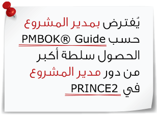Project manager in the PMBOK® Guide is assumed to have more authority than the Project Manager role in PRINCE2